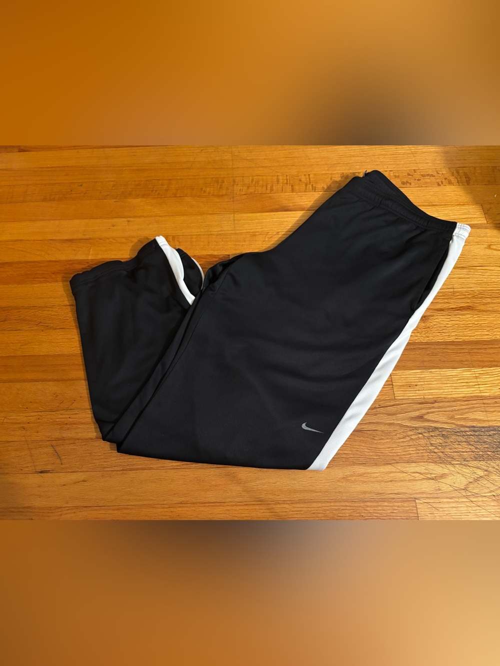 Nike Dri-FIT Men’s Track Pants XL Regular Black/White Drawstring